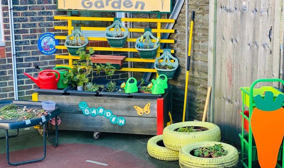 Blooming Years Nursery Wimbledon - vibrant outdoor garden area
